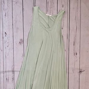 Light sleeveless cotton dress mint color size M